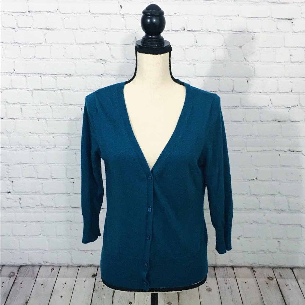 Mossimo Turquoise Cardigan Size M